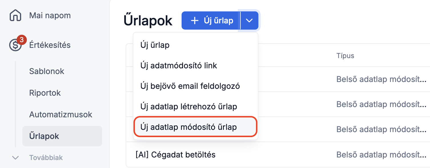 adatmodosito